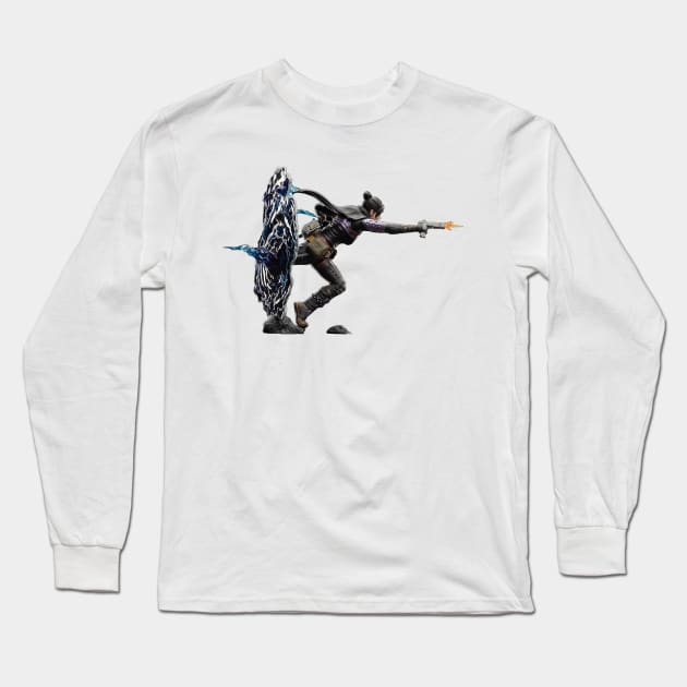 Wraith Apex Legends Long Sleeve T-Shirt by Angel in us